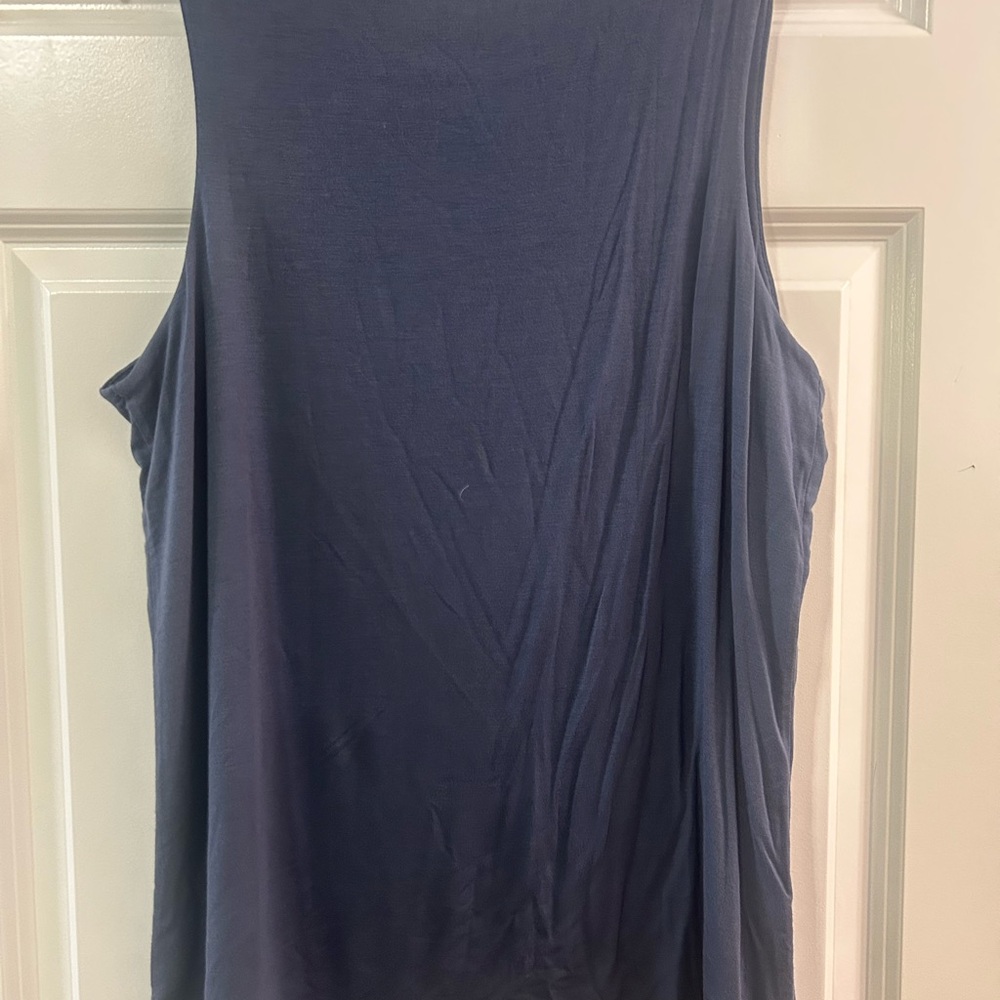 Maurices Blue XL Weekender Cargo Pants with Matching XXL U-Line Scoop Neck Top - Picture 11 of 13